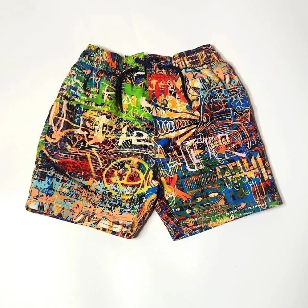 JUNIOR GAULTIER SWIM SHORTS YELLOW FOR BOYS SIZE 6